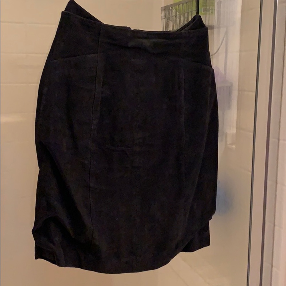 Black Suede skirt